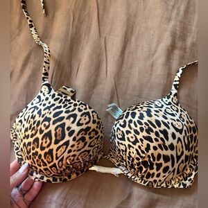 Bombshell push up Victoria's Secret Wild Print bikini top